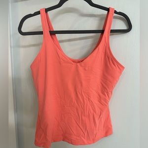 Lululemon Align waist length tank top Raspberry Cream size 12